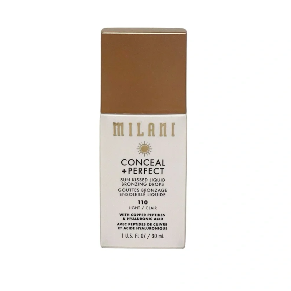 Milani Conceal + Perfect Sun Kissed Liquid Bronzing Drops Shade 110 Light